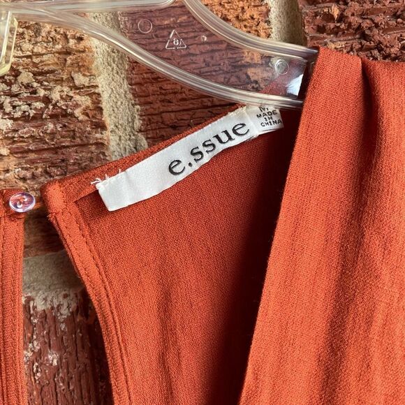 e.ssue Orange Dress Medium  - Picture 4 of 9